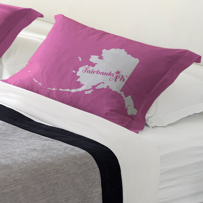 Fairbanks Sham Set, King, Polyester, Pink