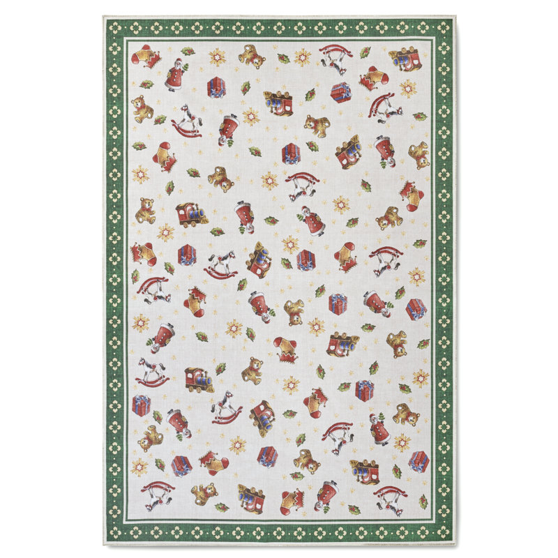 Toy`s Delight Area Rug, Multi-colored Green, Rectangular 160 x 230cm