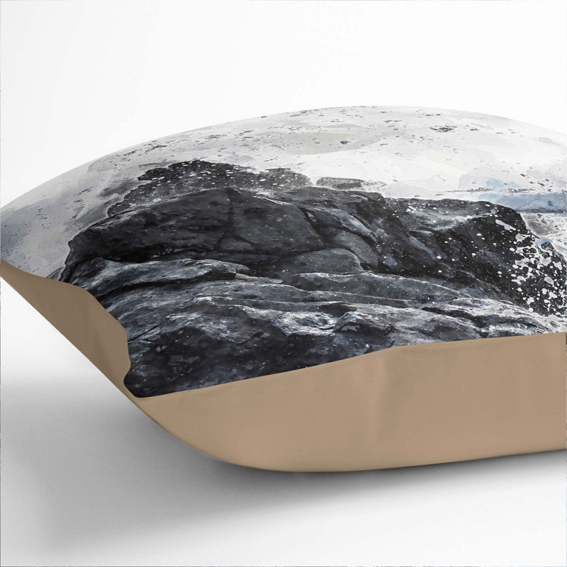 Square Cushion, 55cm H x 55cm W x 20cm D, Stone