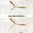 60 Inch Indoor Modern Ceiling Fan With 3 Color Dimmable 6 Speed Remote Control 3 Solid Wood Blade For Living Room