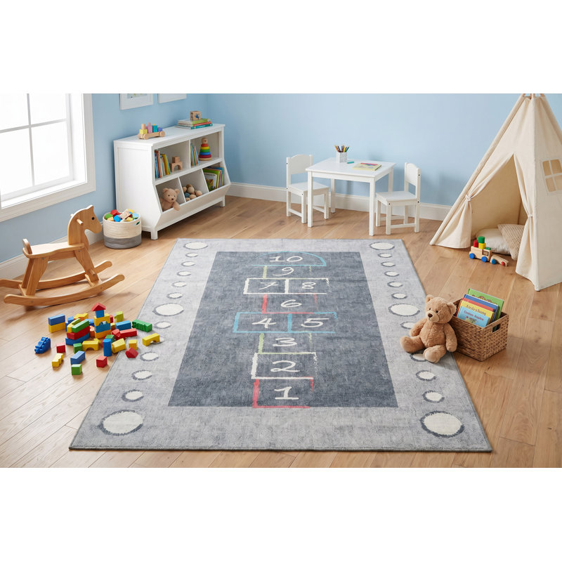 Trym Rectangle Machine Woven Polyester Rug, Rectangle 3' x 5'