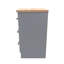 Fully Assembled Ahlexis 3 Drawer Bedside Table