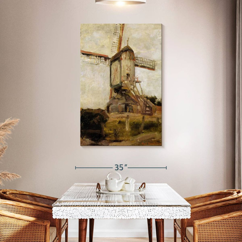 Poteau de poteau à Heeswijk vue arrière, H 48 po x l 32 po