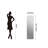 Frameless LED Full Length Mirror with Anti Fog Dimmable 3 Color Lighting Wall Mounted-1210559607