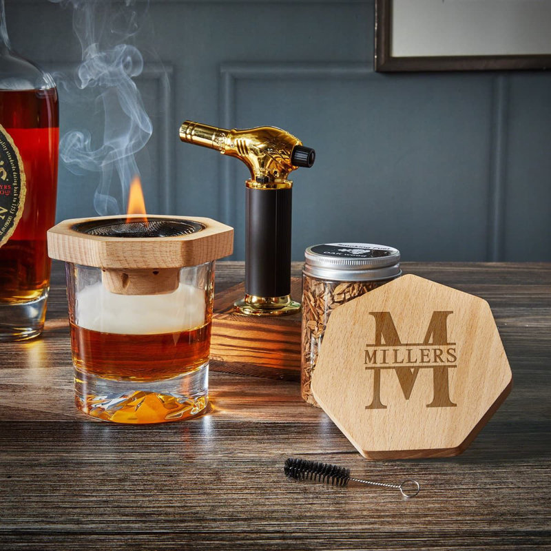 Donivee Whiskey Smoker Kit - Personalized Bar Tools, Yes
