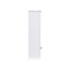 Meuble-lavabo blanc de 30 pouces avec lavabo intégré, armoire en bois massif et panneau de fibres à densité moyenne, console de rangement moderne