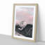 The Pink Mountain in Abstract - Picture Frame Graphic Art Print-55763414-55763417