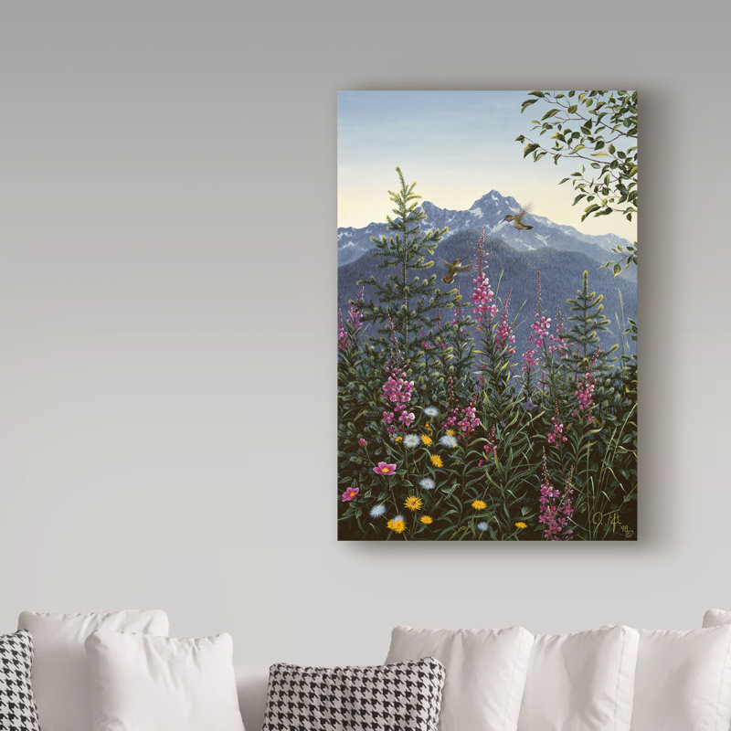«Hummingbirds» par Fazulla, impression sur toile tendue, H 47 po x l 30 po x P 2 po