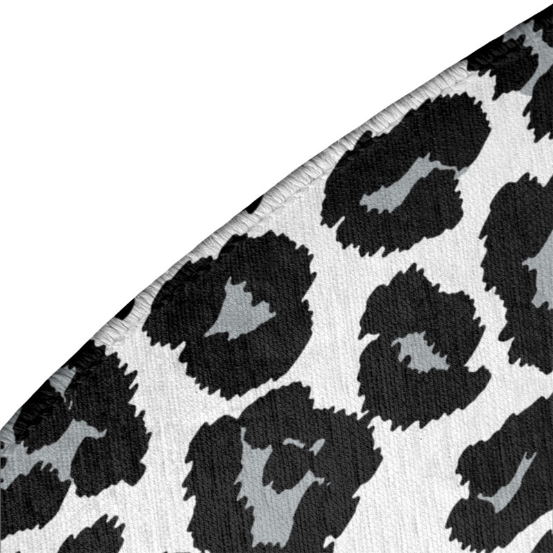 Animal Print Indoor Rug, Round 5'