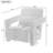 Christopher Knight Home Mirod Sleek Right - Angle Armrests Chair With Ergonomic Lumbar Support, Square Wooden Block Legs, Inclined Seat For Comfort, Artistic Statement Piece For Living Room, Bedroom, Study-1382546015