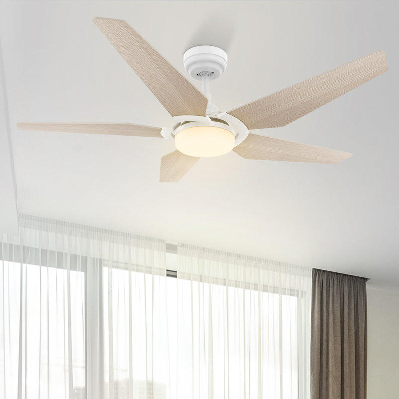 Voyager 52'' Smart Ceiling Fan With Remote, Light Kit Included, Works With Google Assistant And Amazon Alexa,Siri Shortcut.