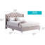 Lit double tapissier transitionnel-129912274