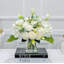 White French Country Peony Vase Centerpiece