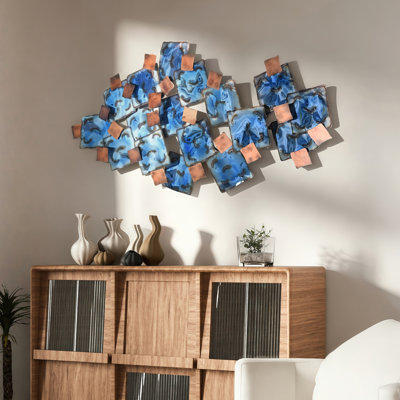 Handmade Modern Abstract Wall Decor on Metal