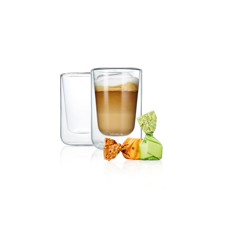 NERO Insulated Glasses 8.4oz - hot or coldCoffe Mug Set
