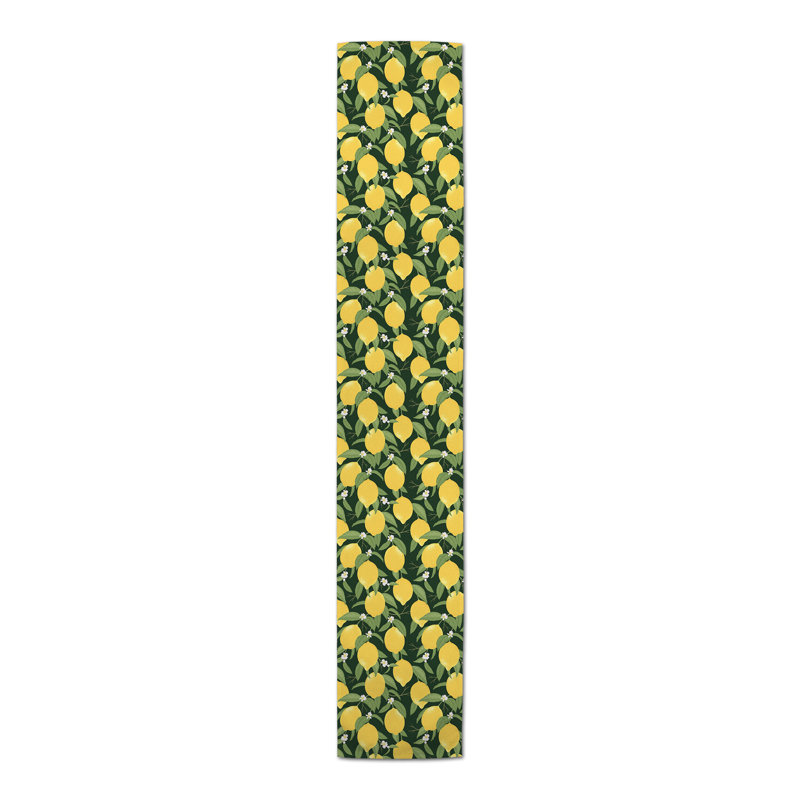 Chemin de table Lemon, 72 po x 16 po, Vert