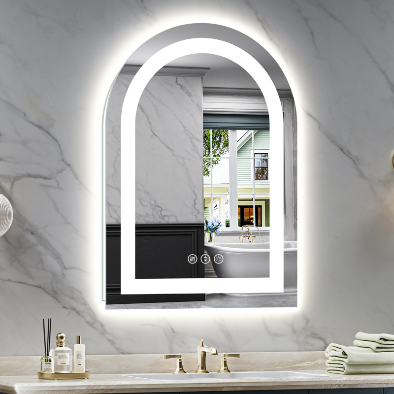 Miroir de salle de bain Arch, 30 po x 22 po