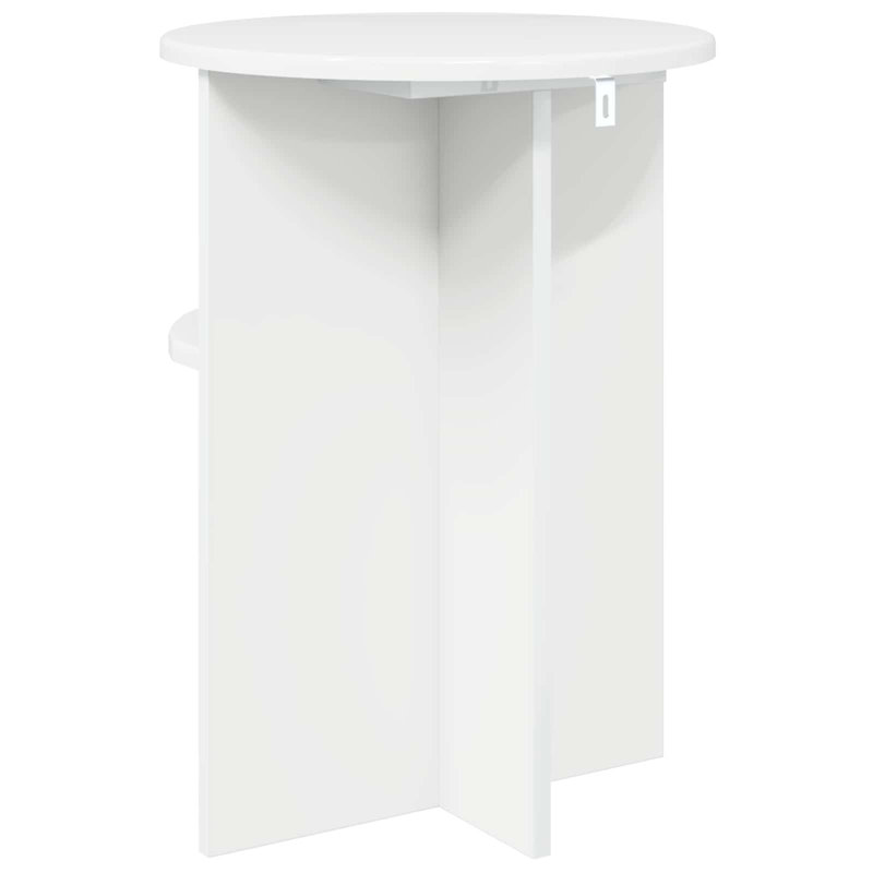 End Table, High Gloss White