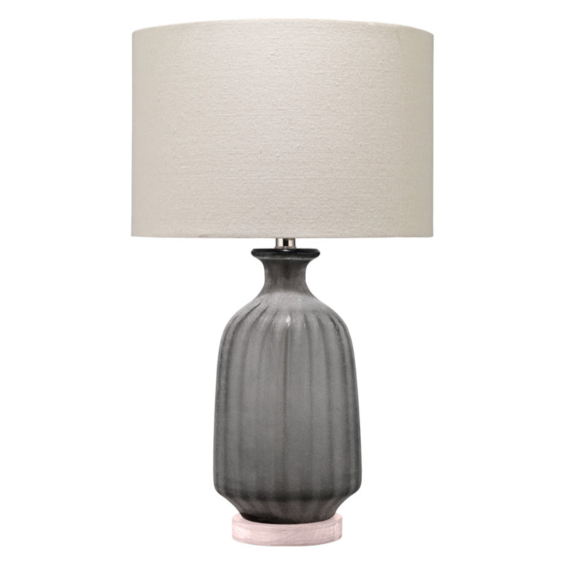 Lampe de table 23,75 po Brookdale, Gris givré