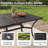 Rectangular Indoor/Outdoor Dining Table, Black