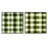 Uk Green Plaid Elegance - Abstract Shapes Square Collage Set Of 2-101849442-101849443