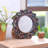Belini Solid Wood Frame Round Wall Mirror