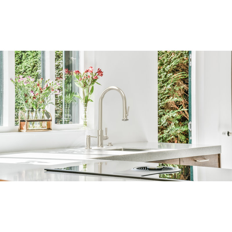 Lurano Pulldown Faucet , Unlacquered Polished Brass
