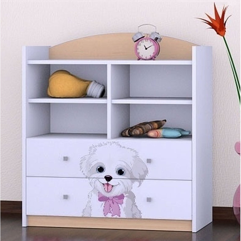 Joanna 96cm H X 86cm W Animals Kids Cube, Bright Pear