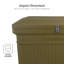 Armoire de rangement horizontale Parcelwirx / boîte de livraison verrouillable avec couvercle à charnière, graphite-109104717