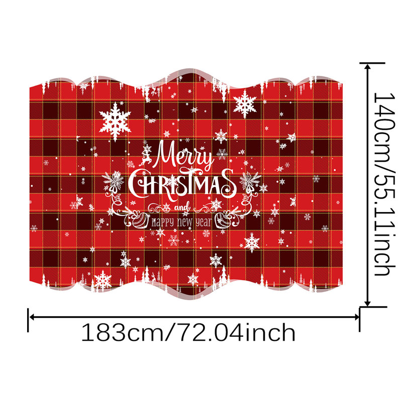 Christmas Tablecloth, 56" W x 74" L