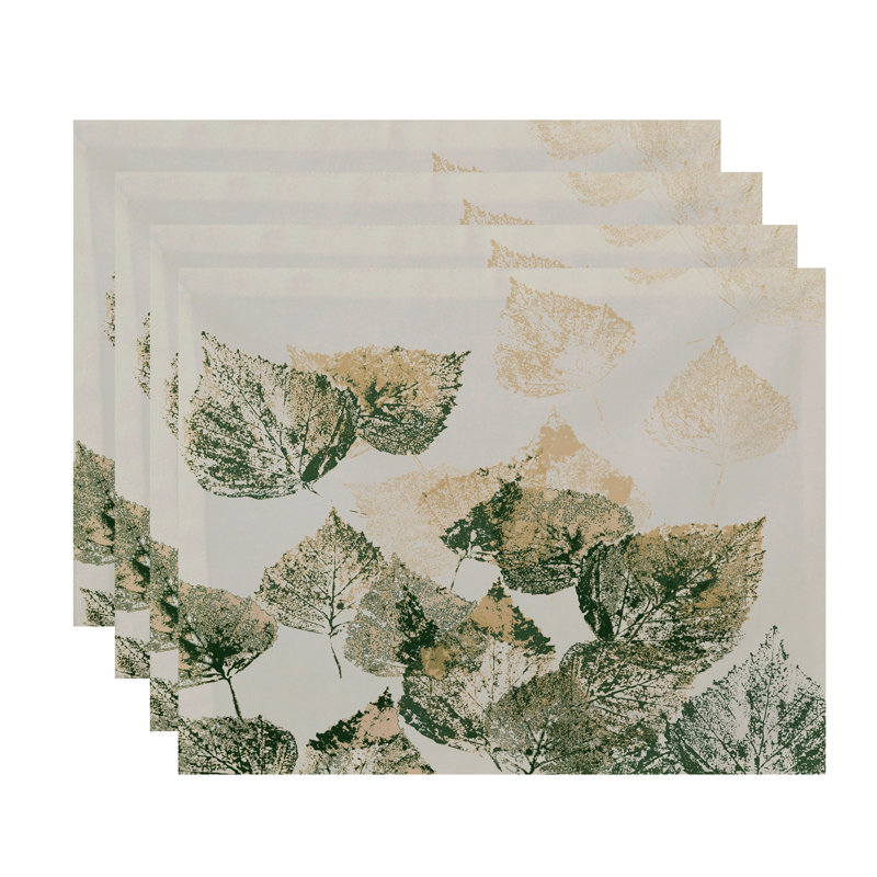 Ensemble de napperons 4 pièces Lenard, Vert
