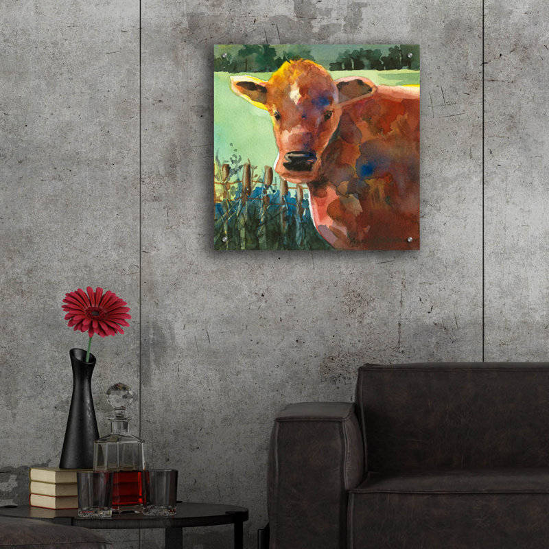 «Brownie» par Annelein Beukenkamp, art mural en verre acrylique, H 24 po x l 24 po x P 0,2 po