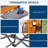 Oversized Director's Camping Chair, Heavy Duty 400 lb Capacity Folding Chair with Side Table, Portable for Outdoor-452636691