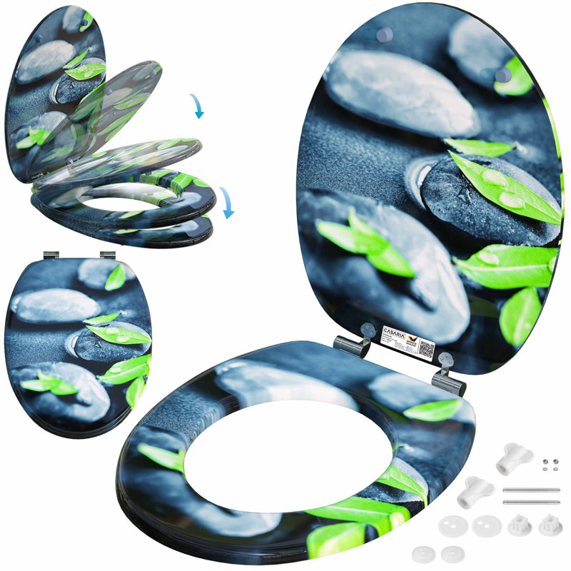 Stone Soft Close Elongated Standard Toilet Seat