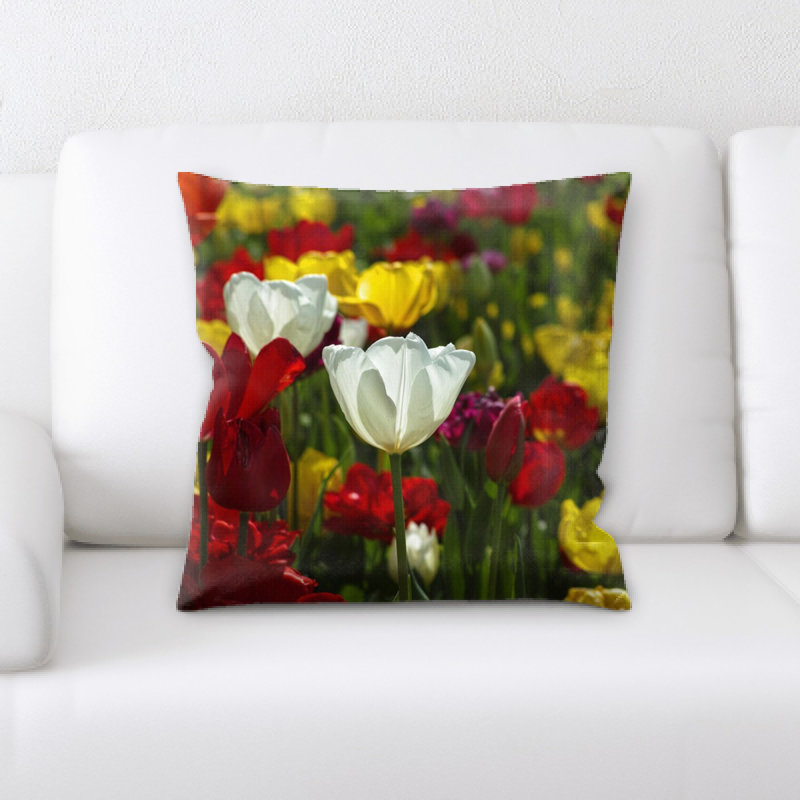 Coussin de tulipes