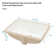 21.5"x15"Ceramic Rectangular Undercounter Mount Bathroom Sink with Overflow Hole