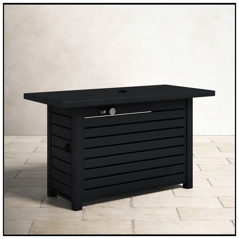 Table de foyer d'extérieur en acier 24 po avec couvercle