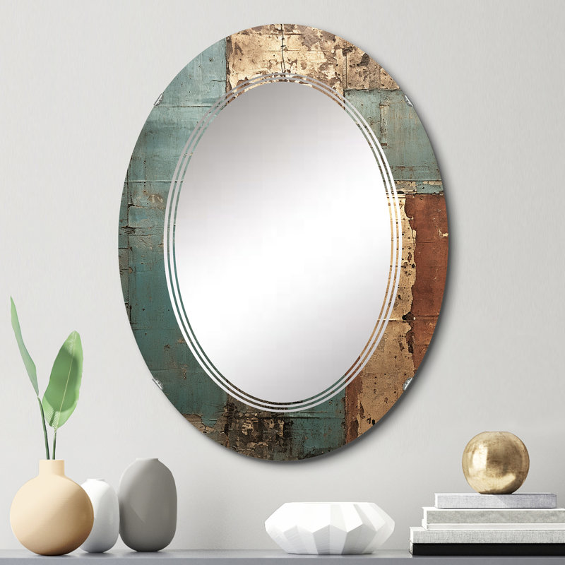Sérone - Miroir mural moderne ovale, 30 po x 20 po