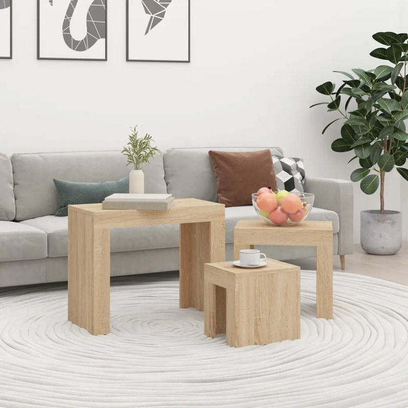 Godbeare Sled Coffee Table, Sonoma Oak
