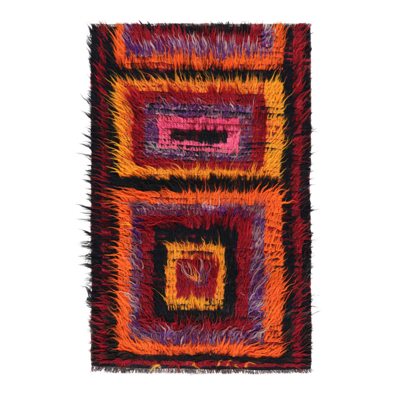 One-of-a-Kind 3’10”x5’10” Hand Knotted Area Rug