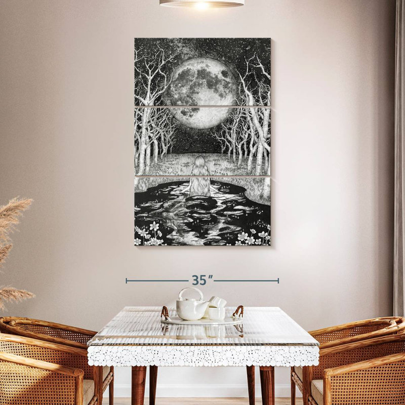 Oberle The Moonlight Bather, 50" H x 32" W
