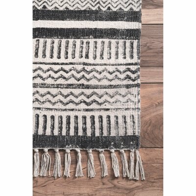 Union Rustic Belisle Handmade Flatweave Cotton Gray Rug & Reviews | Wayfair