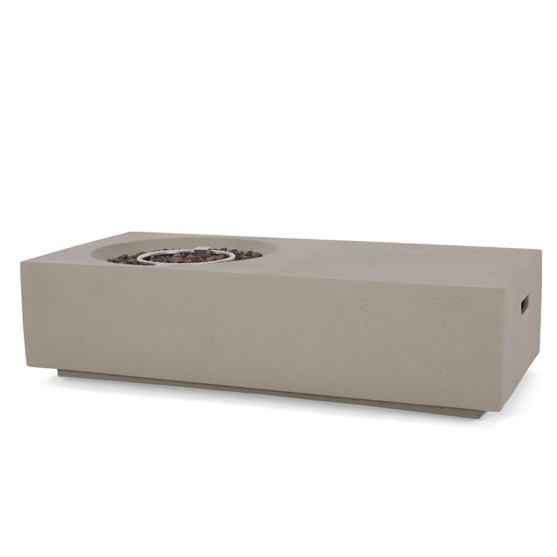 RECTANGLE 14.75" MGO FIRE PIT - 50 000 BTU