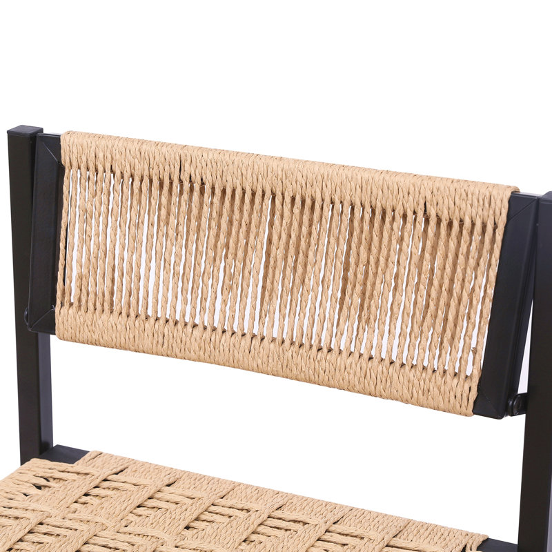 Ensemble de 2 tabourets de cuisine avec repose-pieds et tabouret de cuisine, Beige