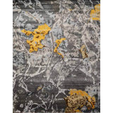 Contemporary One-of-a-Kind Rectangle 6'1" X 8'10" Hand Knotted Area Rug