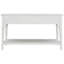 Console de style rétro classique avec trois tiroirs supérieurs et une tablette inférieure de style ouvert, facile à assembler-313229567