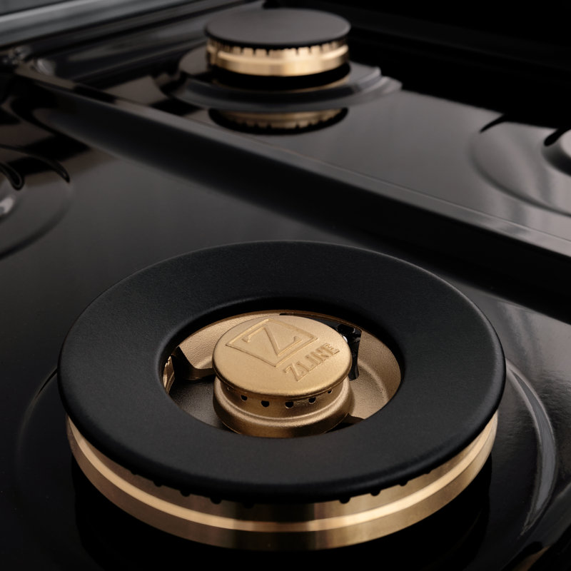 ZLINE Autograph 36" Legacy Dual Fuel Range w/ 6 Burners, Polished Gold
