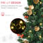 4 décorations de Noël: blanc chaud, baies rouges, pin et 2 arbres décoratifs avec:, vestibule