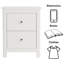 45cm W Manufactured Wood Bedside Table