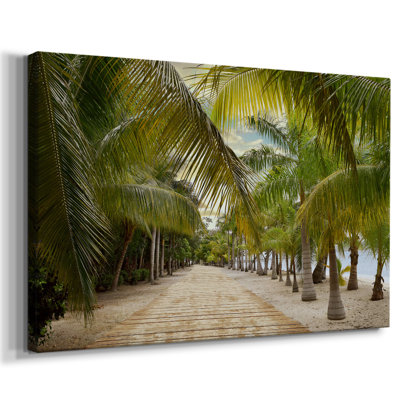 Tropical Walkway-Gallery Wrapped Canvas